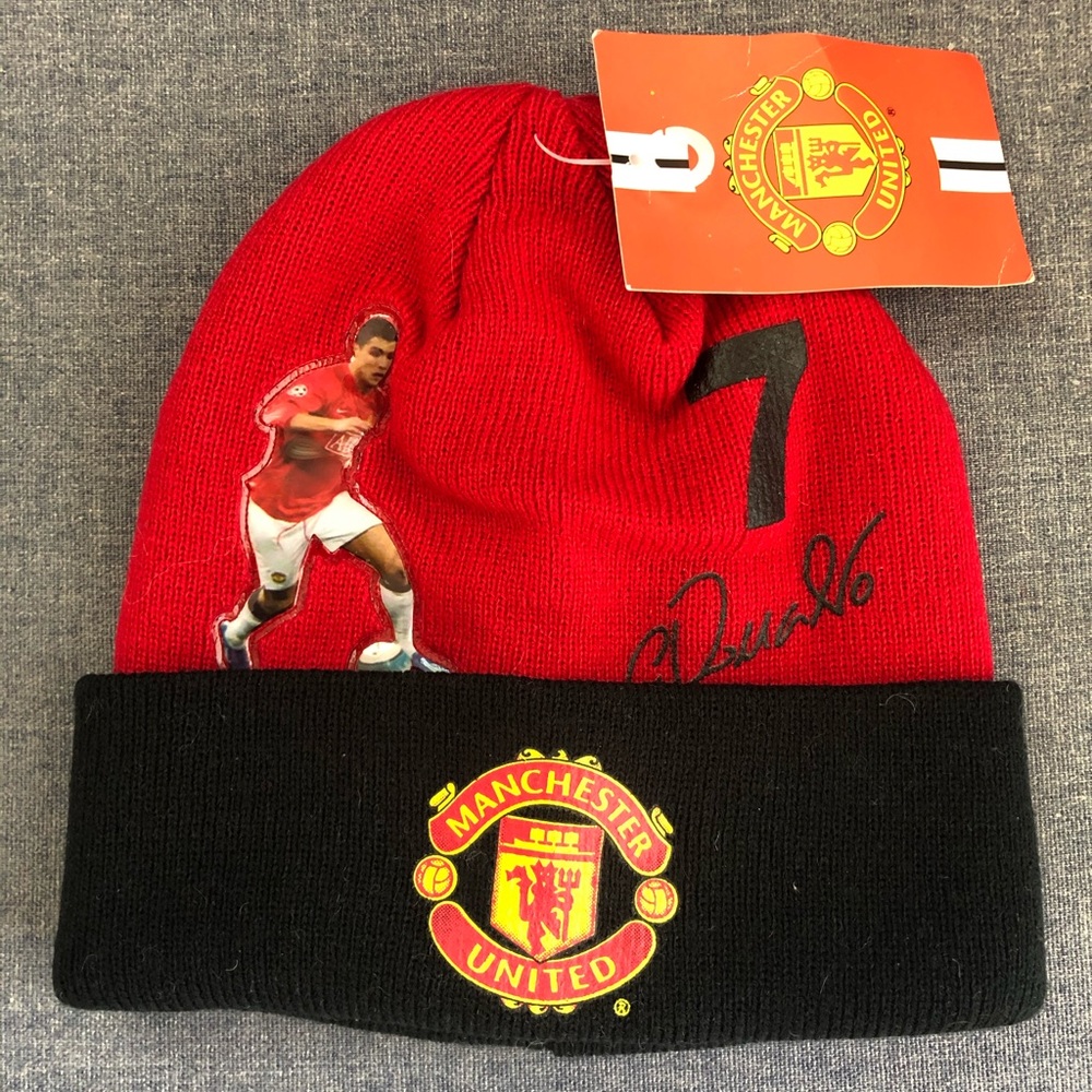 Cristiano Ronaldo Manchester United winter hat NWT